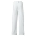 thumbnail image 6 of AWZXDE Men's All-Purpose Elastic Waist Casual Pants with Pocket Breathable Comfort Outdoor Trousers White,XXXL, 6 of 7
