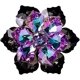 thumbnail image 1 of Joyería de fantasía para mujeres, broches de flores para mujeres, broches de cristal de moda, broches de joyería vintage, negro y morado, 4,5 x 4,5 cm, 1 of 5