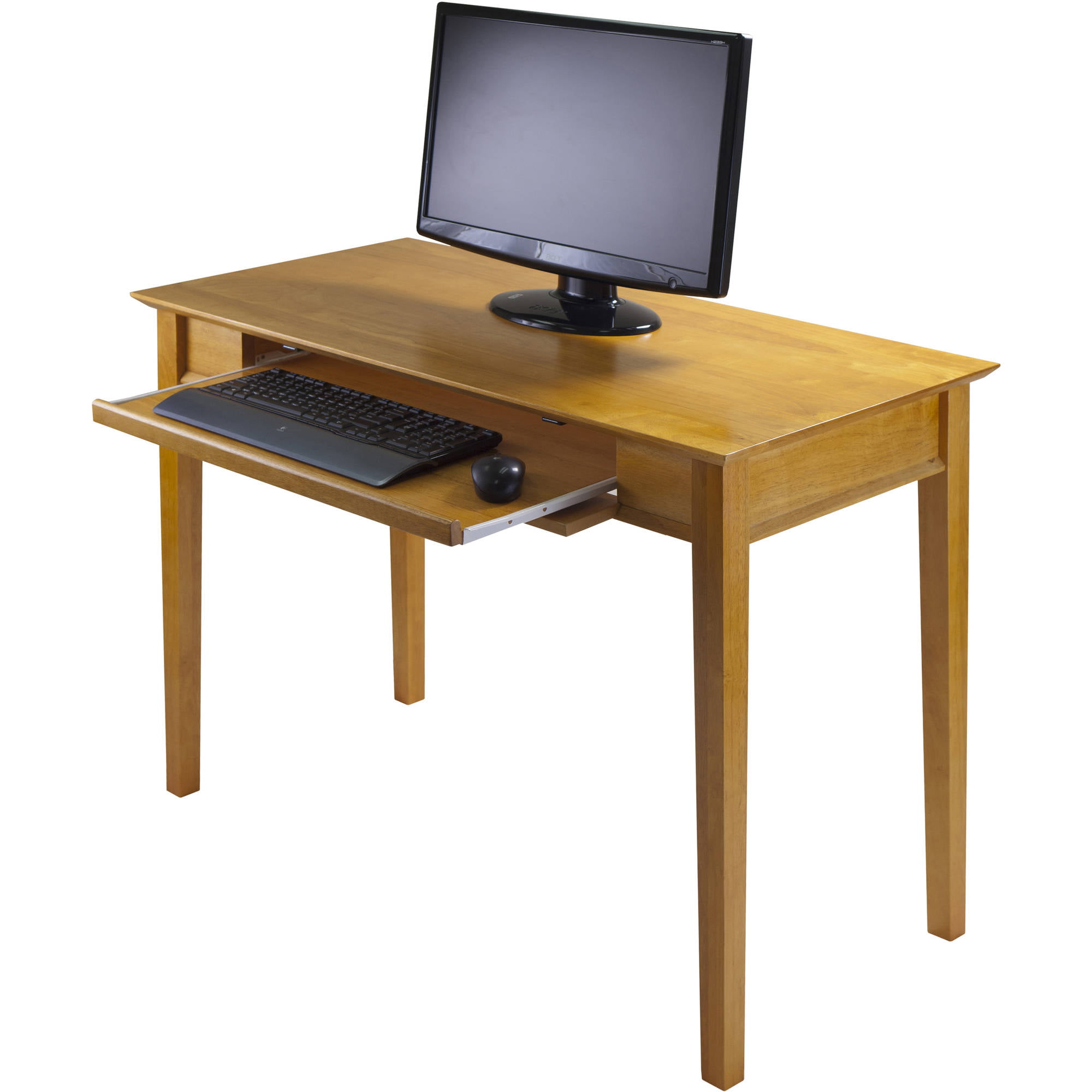 Winsome Wood 99042 Studio Home Office Computer Desk Honey Pine