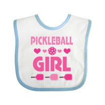 Inktastic Pickleball Girl Girls Baby Bib