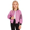 thumbnail image 3 of Arshiner Boys Girls Baseball Jacket Full Zip Fall Casual Outerwear, 3 of 9