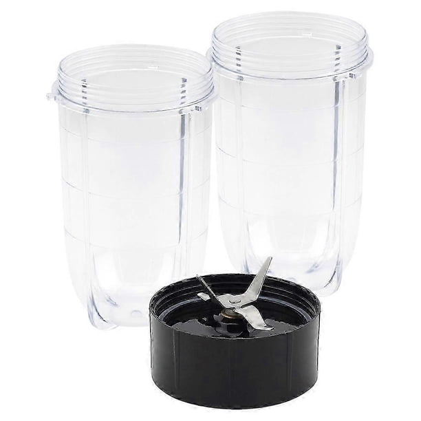 Replacement Cross Blade + 2Pcs 16Oz Cup Set for Magic Bullet, Replacement Parts Compatible with 250