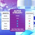 thumbnail image 6 of Alpha Stream Plus Advanced Formula Pills All Natural Vitamin Supplement 120 Capsules, 6 of 9