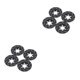 thumbnail image 2 of Vogacara Paquete de 4 pinzas de freno de rueda modelo de simulación RC Crawler aleación de aluminio mejoras reemplazo de estilo de coche para Axial Negro 2piezas Vogacara CBP188390, 2 of 5