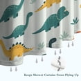 thumbnail image 6 of Light Green Dinosaurs Leaves Pattern Shower Curtain 72"x72" ,Bathroom Decorative Shower Curtains Set with 12 Hooks,Modern Waterproof Washable Shower Curtain, 6 of 6