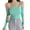 Green, variant on Zupora Women Crop Top Off One Shoulder Spaghetti Strap Asymmetric Neck Silm Fit Flounce Ruched Hem Long Sleeves Camisole Tee Shirts Causal Fitted Sexy Fashion Blouses Club Party, Black Green, One Size