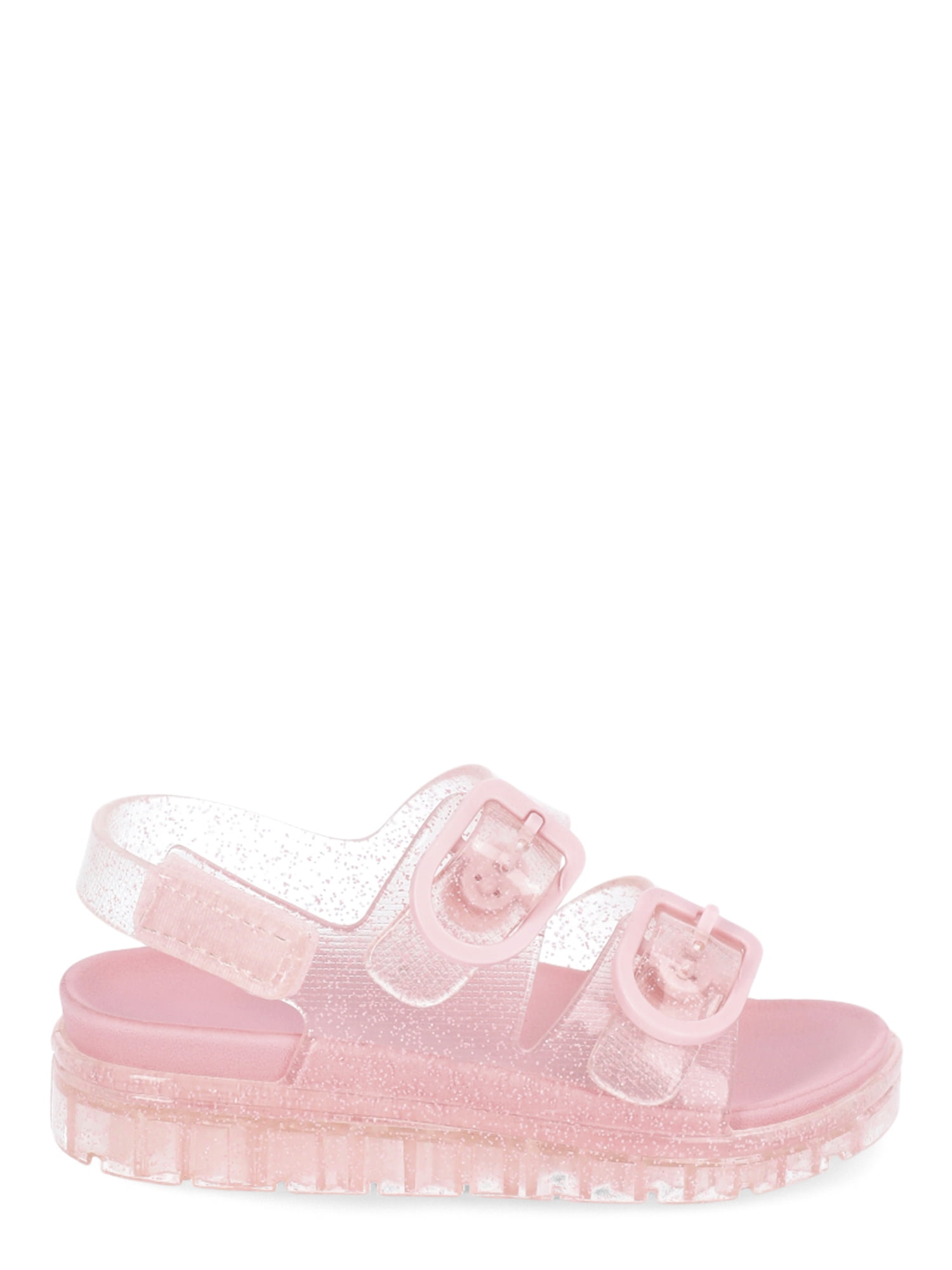 Wonder Nation Toddler Girl Two Buckle Jelly Sandals