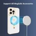 thumbnail image 2 of for iPhone 13 Pro Max Case [Support Magsafe] Love Heart Pattern Magnetic Plating Electroplate Luxury Elegant Case Camera Protector Soft TPU Shockproof Protective Corner Back Cover -White, 2 of 12