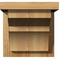 thumbnail image 2 of 8"W x 8"D x 8"H Monterey Rough Sawn Corbel w/Backplate, Western Red Cedar, 2 of 9