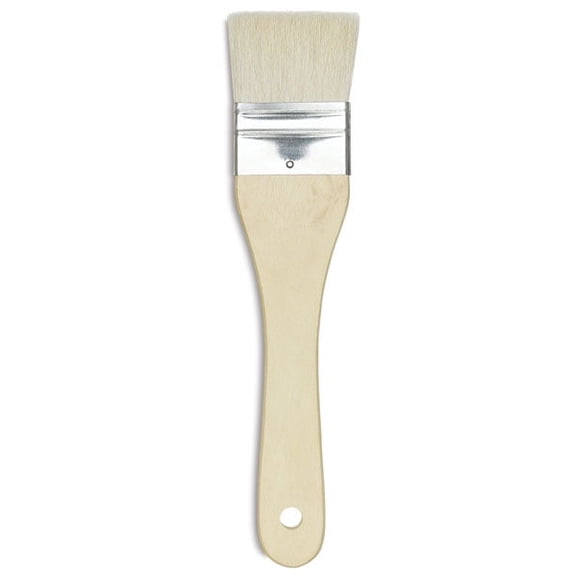 Yasutomo Hake Brush - Flat, Wood Handle, 1-3/4"