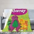 thumbnail image 2 of Barney And Friends Blanket Cozy Warm Flannel Throw Blanket for Living Room Bedroom Bed Sofa Car, All Seasons Fleece Blankets Gifts for Kids Teens Adults 40"X30", 2 of 8