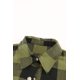 thumbnail image 3 of ABPHQTO Abrigo camisero a cuadros verde con cuello vuelto para mujer, 3 of 5