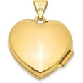 thumbnail image 3 of 14k Yellow Gold Double Heart Locket - 24mm, 3 of 7