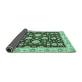 thumbnail image 2 of Ahgly Company Indoor Rectangle Oriental Turquoise Blue Traditional Area Rugs, 2' x 5', 2 of 4