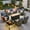 Denim Blue, variant on Ovios 9 Pieces Patio Furniture Set with Fire Pit Table Outdoor Conversation All-Weather Rattan Sectional Sofa with Swivel Chairs & Solar Light Table