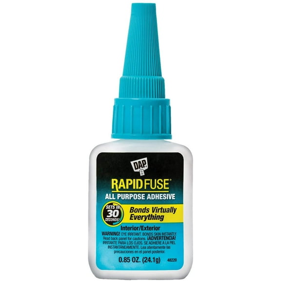 DAP RapidFuse All Purpose Adhesive, Clear, .85 Oz 7079800155