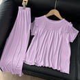 thumbnail image 4 of e Lace Modal Tops Set for Kids Girl Boy Fall Winter Match Thin Vintage Goddess Tops T Shirts Pants Loungewear Sets Child 2026 Clothes 7 Years, 4 of 9