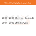thumbnail image 2 of Max Advanced Brakes - Brake Kit for 2004 2005 2006 2007 2008 Chevy Colorado GMC Canyon Front Replacement Geomet Coated Disc Brake Rotors and Ceramic Brake Pads, 2 of 9