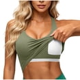 thumbnail image 3 of Tqcoqu Racerback Tank Tops for Women - Yoga Workout Casual Gym Athletic Camisole Tight Sleeveless Shirts,Army Green Women's S-XXL, 3 of 9