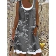 thumbnail image 2 of Jersey para mujer, suéter, vacaciones, damas, floral, suelto, vestido de tirantes, minivestido, azul oscuro18, 2 of 2