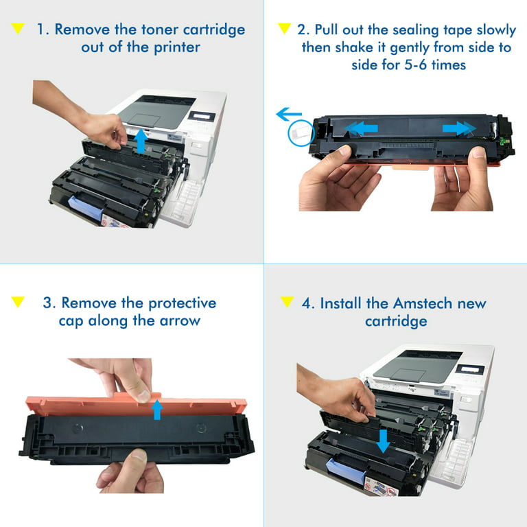 Amstech Compatible Toner Cartridge Replacement for Canon 054 054H