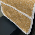 thumbnail image 3 of Nerdy Microwave Oven Cover, Hipster Glasses Pattern Simplistic Arrangement with Warm Toned Background, Water Resistant Organizer with Pockets Kitchen, 36" x 12", Pale Orange and Cream, by Ambesonne, 3 of 4