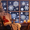 thumbnail image 1 of Isvgxsz Clearance Snowflake Window Clings - Sun Catcher Stickers Window Decals for Glass Windows to Prevent Bird Strikes Collisions Non Adhesive Prismatic Vinyl Rainbow Christmas Window Stickers, 1 of 6