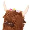 thumbnail image 2 of Highland Cow Gnome Calf Gnome Herd Collection Regalo de dormitorio de viaje (marrón claro), 2 of 3