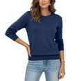 thumbnail image 5 of Maplenight Fall Sweaters for Women Crew Neck Long Sleeve Pullover Tops Knit Soft Cozy Sweater Business Casual Fall Clothes, 5 of 8