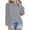 Gray, variant on LYXSSBYX Womens Long Sleeve Dress Hot Sale Clearance Ladies Fashion Round Neck Lace Hollow Long Sleeve Casual Loose Top Pullover