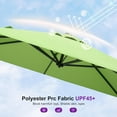 thumbnail image 3 of PURPLE LEAF 8' X 8' Patio Umbrella with Wheeled Base for Pool 7' High Offset Outdoor Cantilever Umbrella Swimming Pool Umbrella with 360°Rotation for Poolside Apple Green, 3 of 8