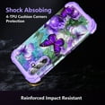thumbnail image 5 of Casetego for Samsung Galaxy A15 5G Case,[2 Pack Screen Protector + 2 Pack Lens Protector]Heavy Duty Sturdy Shockproof Full Body Protection Rugged Case,Light Purple Butterfly, 5 of 7