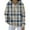 Gray, variant on Women's Fashion Casual Hooded Loose Printed Long Sleeve Sweatshirt Grid Pattern Pullover Top for Women Autumn Streetwear Comfortable Oversized Hoodie,Light Gray,2XL