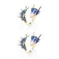 thumbnail image 4 of Sonducket Vintage aleación anillo abierto novia aniversario ajustable nudillo mano arte joyería compromiso presente accesorios rojo Azul 2piezas Sonducket CBP226010, 4 of 6