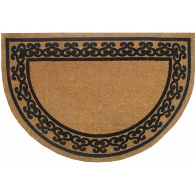 Palm Fibre PLM 16538 24 x 36 in. Half Round Coir Door Mat Walmart Canada