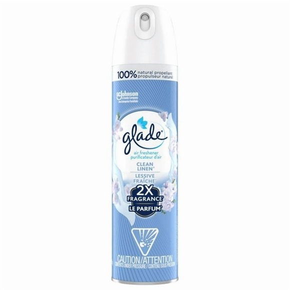 Glade® Air Freshener Odor Fighting Room Spray, Clean Linen, 235g