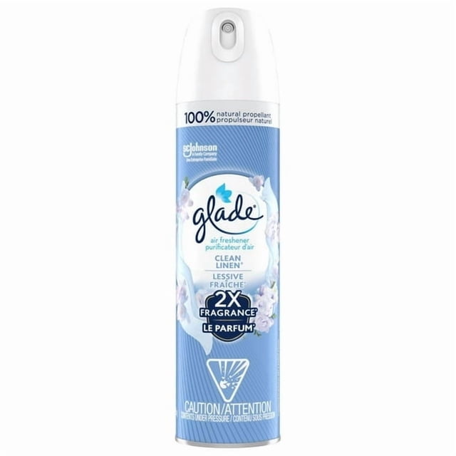 Glade® Air Freshener Odor Fighting Room Spray, Clean Linen, 235g