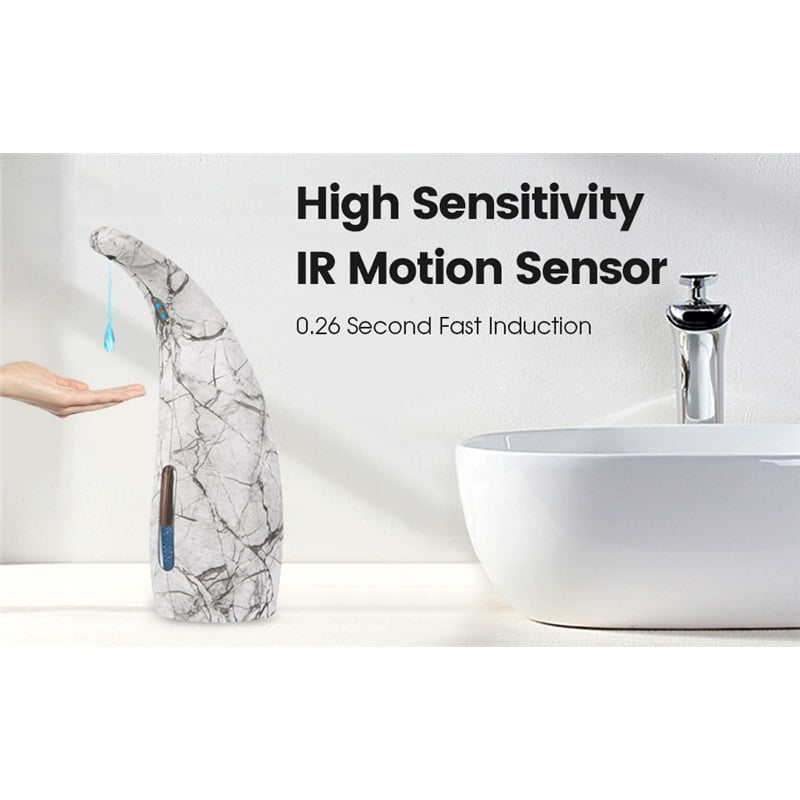 Touchless Soap Dispenser,Automatic Soap Dispenser, Auto Dish Soap Dispenser with Waterproof, Auto Sensor Liquid for Kitchen Bathroom Hotel Restaurant （ink wash）