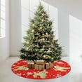 thumbnail image 4 of Christmas Tree Skirt Red Tree Skirts Poodle Xmas Tree Skirt Tree Mat 48 Inch Dog Winter Christmas Decorations for Home, 4 of 6