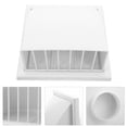 thumbnail image 2 of KAKOWELY Cubierta de ventilación de aire exterior Cubierta de pared para secadora Cubierta de extractor de cocina Cubierta de ventilación para secadora, 2 of 5
