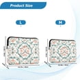 thumbnail image 4 of FORMRS 15-15.6 inch Laptop Sleeve Case Soft Carrying Quilted Computer Bag Cover, Green Geometric Pattern, 4 of 7