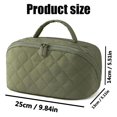 thumbnail image 2 of 2026 New Travel Makeup Bag,Festivalment Wide Open Lay-Flat Water-Resistant Cosmetic Case,Puffy Padded Organizer for Toiletries & Brushes Large Capacity with Compartments, 2 of 9