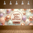 thumbnail image 4 of Decorative Design Birthday Party Banner Colorful Theme Celebration Decoration Happy 20th Birthday Banner for Birthday Party Kids Party Indoor Decoration, 4 of 6