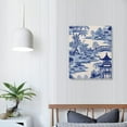 thumbnail image 3 of Jiayy Blue And White Chinoiserie Classic Pagoda Canvas Wall Art Printed Pictures Artwork Posters Paintings Decoration for Living Room Bedroom Office Coffee Club New Home Birthday Gifts, 3 of 4
