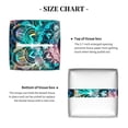 thumbnail image 5 of Kdxio Watercolor Mandala Print Tissue Box Cover,Square Decorative PU Leather Facial Paper Case Organizer Holder Dispenser for Bathroom,Night Stands,Desk,Car 5.2''X5.2''X5.2'', 5 of 8