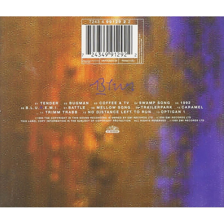 ミュージシャン 90's BLUR Tour Concert Promo 13 Album 90's BLUR Tour Concert Promo 13 Album