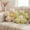 Green and White, variant on HonorHut 2 Pack Flower Pillows Soft Six Petal Daisy Shaped Throw Pillows Home Decorative Seating Cushion for Reading Sofa Couch Chair 15.7Inch White and Pink