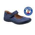 thumbnail image 1 of Zapato Escolar Coqueta para niña en piel azul Georgina con tira de contacto, 1 of 5