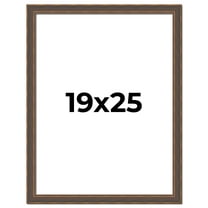 19x25 Frame Golden Caramel Solid Wood Bronze Picture Frame | 1.25 Inch Moulding Width | 0.5 Inch