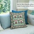thumbnail image 5 of Vintage Floral Pillow Cover,Traditional Ethnic Abstract Texture Floral Plants Art Aesthetics Pillow Covers with Hidden Zipper Set of 2 for Bedroom Living Room Sofa Cushion16 x16, 5 of 6
